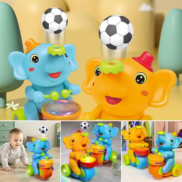 Interactive LED Elephant Toy for Toddlers & Kids with Realistic Sounds