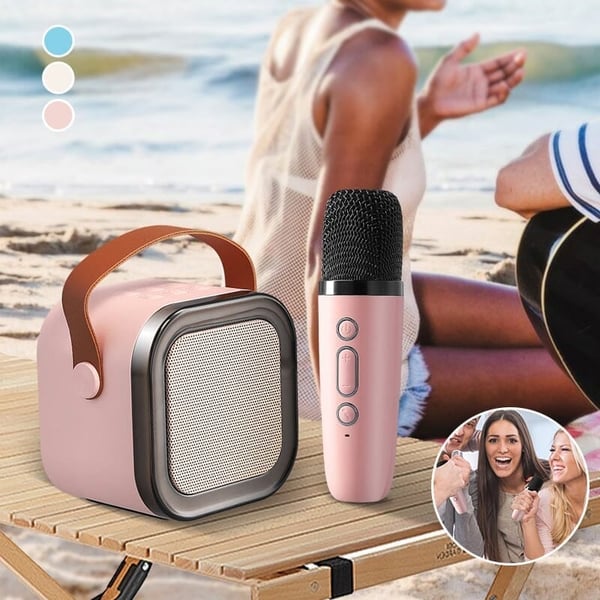 🎶Mini Karaoke Machine with Wireless Microphones