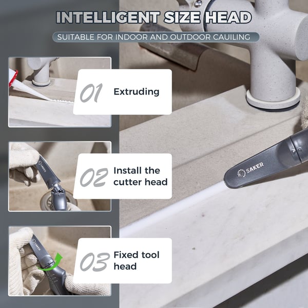 Sakerplus 4-in-1 Caulking Tool Kit