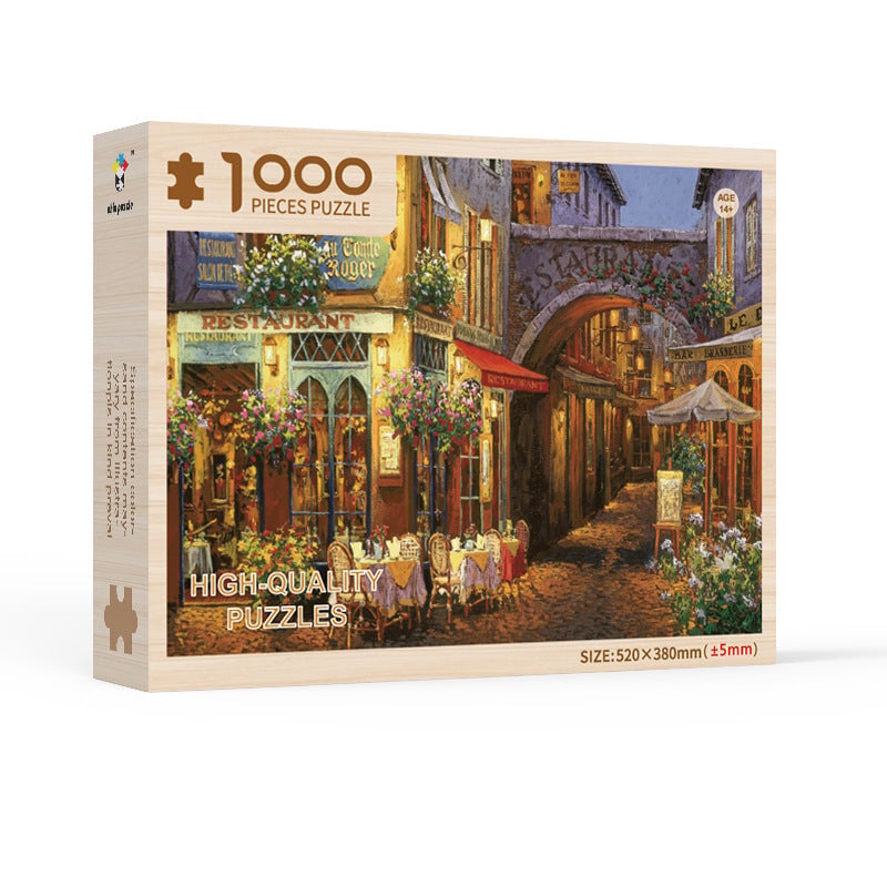 Flower Street (wooden puzzle-Without blind box)