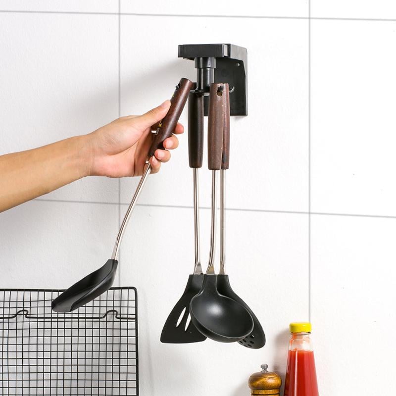 Self-Adhesive Rotatable Kitchen Wall Hooks