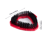 Triangular disc floor brush rotating mop head