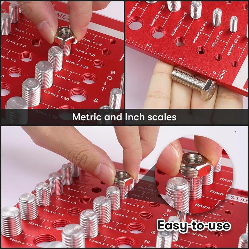 Sakerplus Metric & Standard Thread Checker