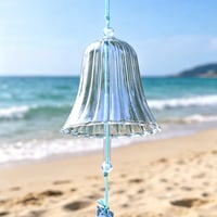 Whimsical Glass Doodle Wind Chimes Outdoor Decor