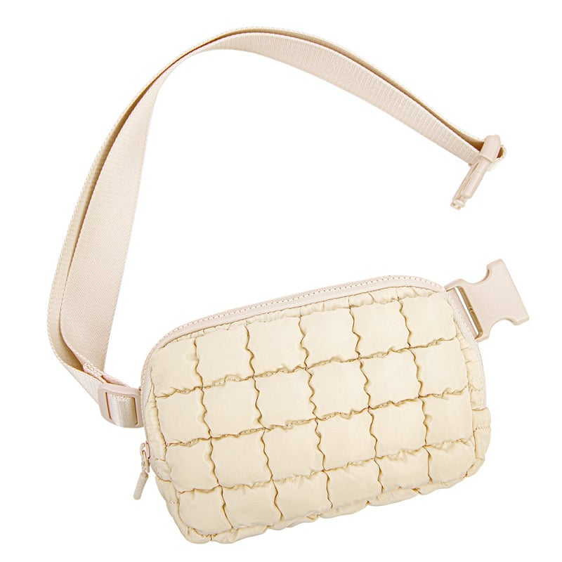 Checkered Down Crossbody Bag