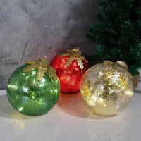 Glass Bordplate Julepynt