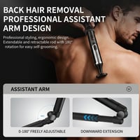 Sakerplus® Electric Back Shaver Body Grooming Kit