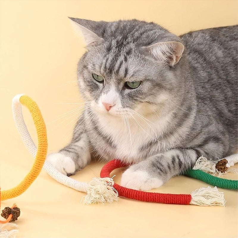 🪀Cotton Chew Rope Cat Toy with Tassels