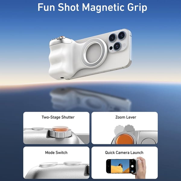 Saker Fun Shot Magnetic Grip & Magnetic Selfie Light