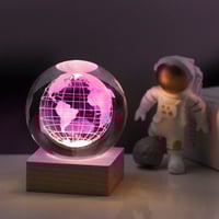 3D Galaxy Crystal Ball Nightlight Decorlamp(without astronauts)
