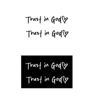 Trust in God Car Rearview Mirror Sticker