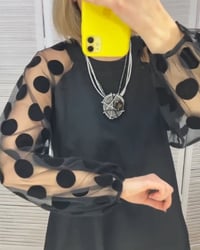 Elegant polka dot pattern dress