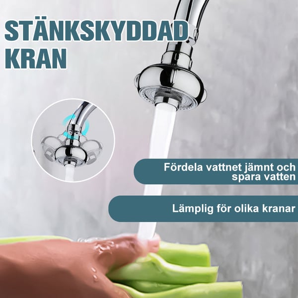 Stänkskyddat kranhuvud
