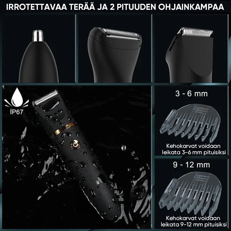 3-in-1 Sähköinen Kehokarvatrimmeri