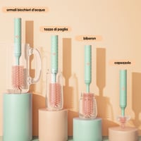 Spazzola elettrica per bottiglie in silicone