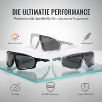 Leichte photochromatische Fahrradbrille