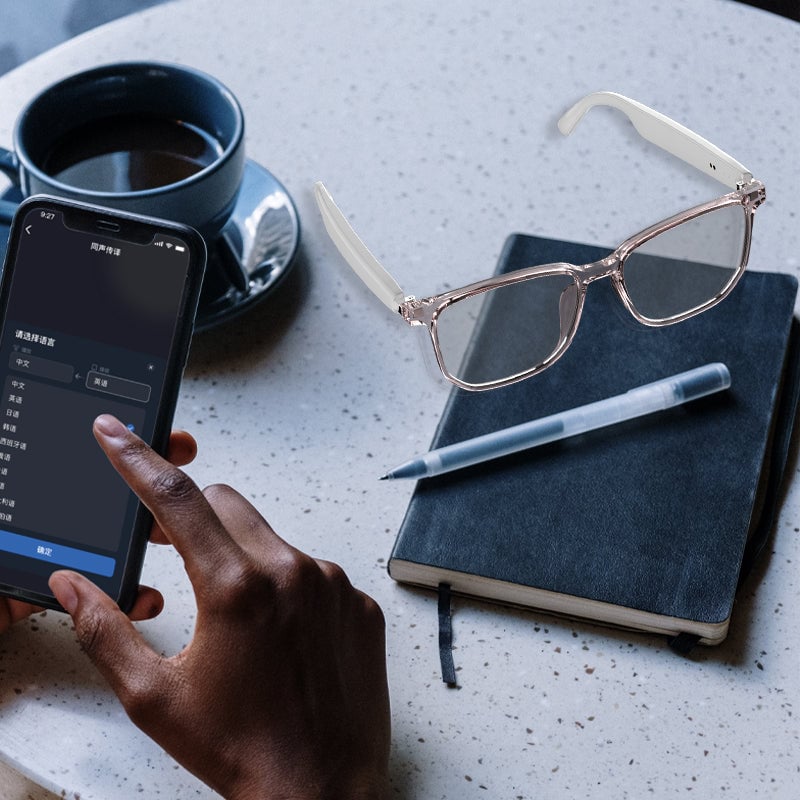 Smar simultaneous interpretation glasses and headphones