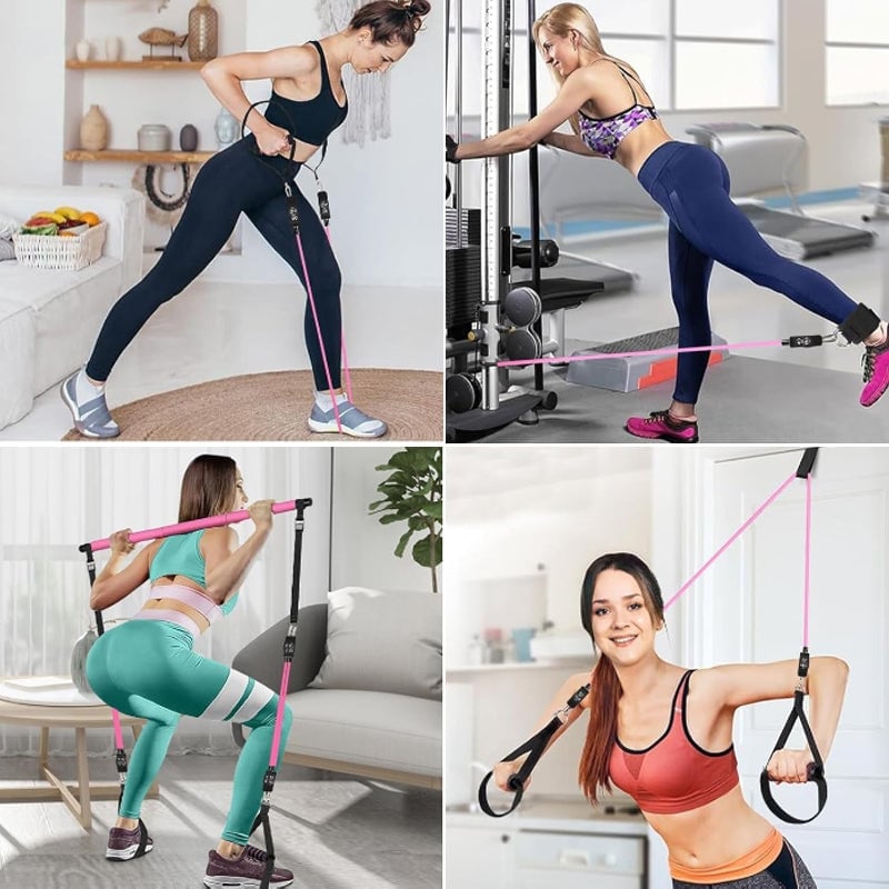 Tragbares Pilates-Widerstandsstangen-Set