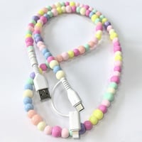 Kreatives Perlen-2-in-1-Datenkabel
