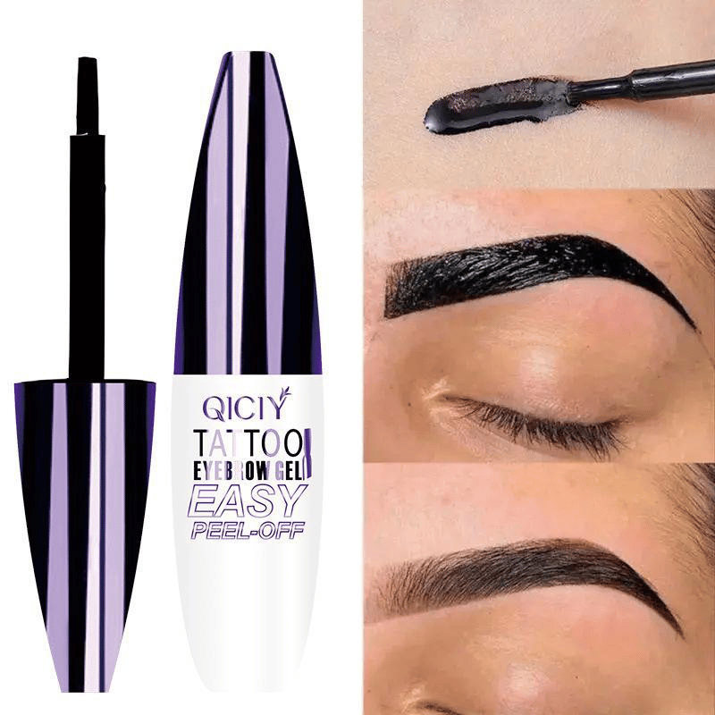 Peel-off eyebrow dye gel