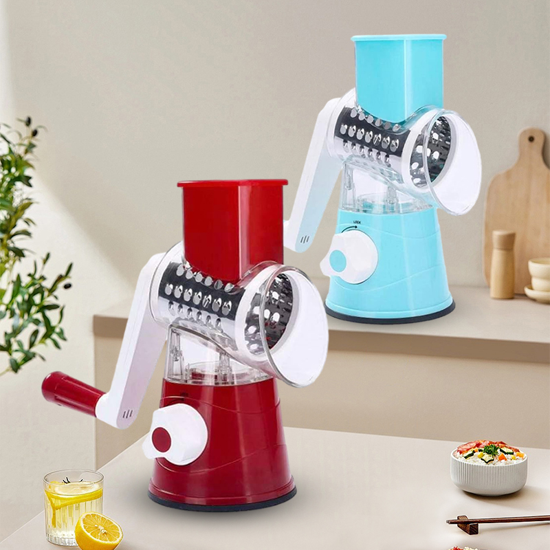 Sale - 3 in 1 Rotary Cheese Grater Vegetable Slicer