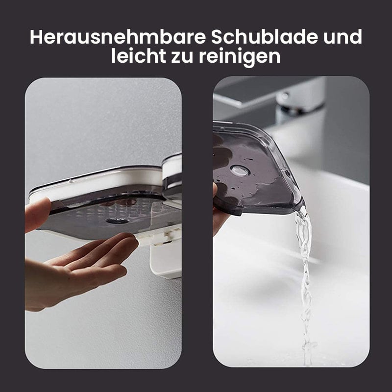 Doppelte Seifenschale mit Abtropfschale