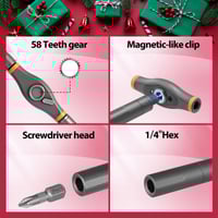 Sakerplus 42 in 1 Magnetic Screwdriver Set-Christmas Version