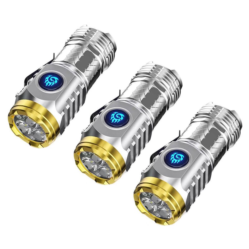 Three-Eyed Monster Mini Flash Super Power Flashlight