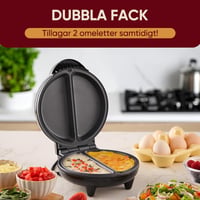 Elektrisk Omelettmaskin Med Dubbla Zoner