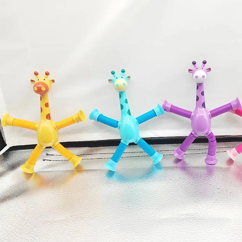 🎁Teleskop-Giraffenspielzeug mit Saugnapf