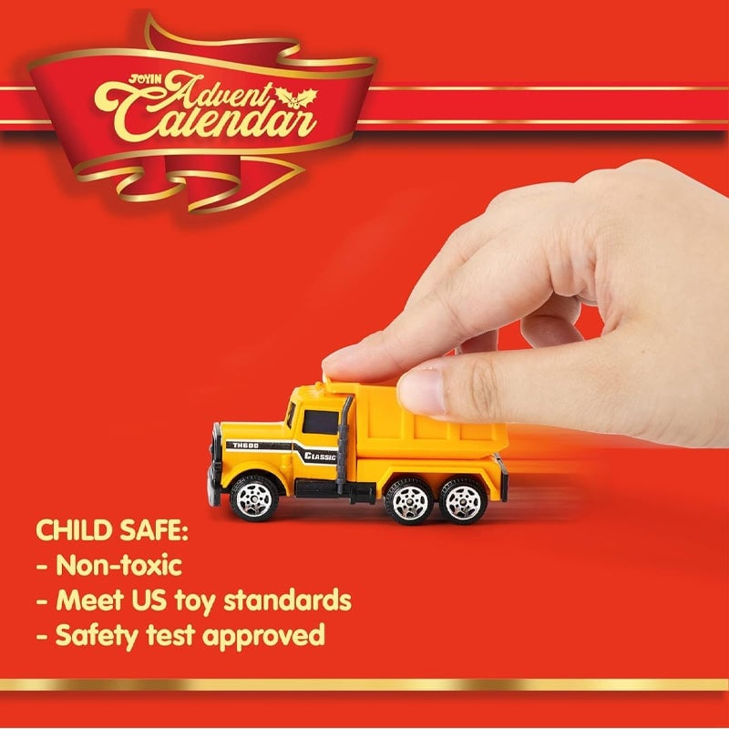 Christmas Advent Calendar 24 Diecast Cars for Kids
