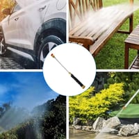 Garden Hose Nozzle High-Pressure Washer with 3 High-Pressure Nozzles