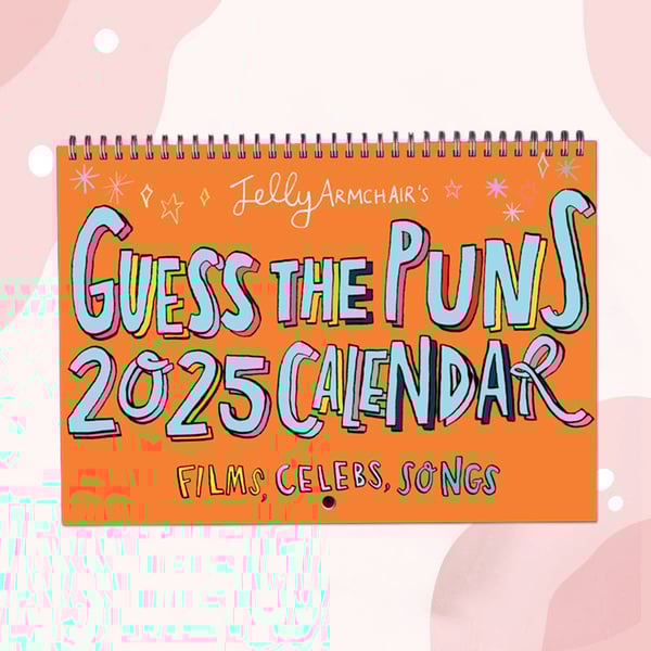 Pun quiz calendar - A4 Guess the Pun 2025