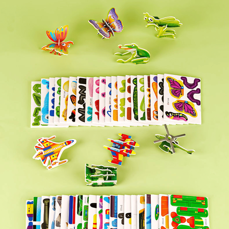 DIY 3D Creative Insect Paper Jigsaw Puzzle
