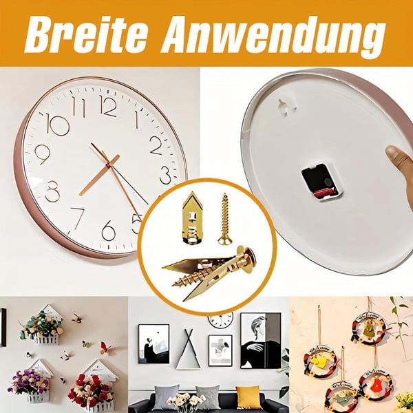 Trockenbau-Spreizdübel + hochfeste Zinkschrauben im Set (100 Stück)