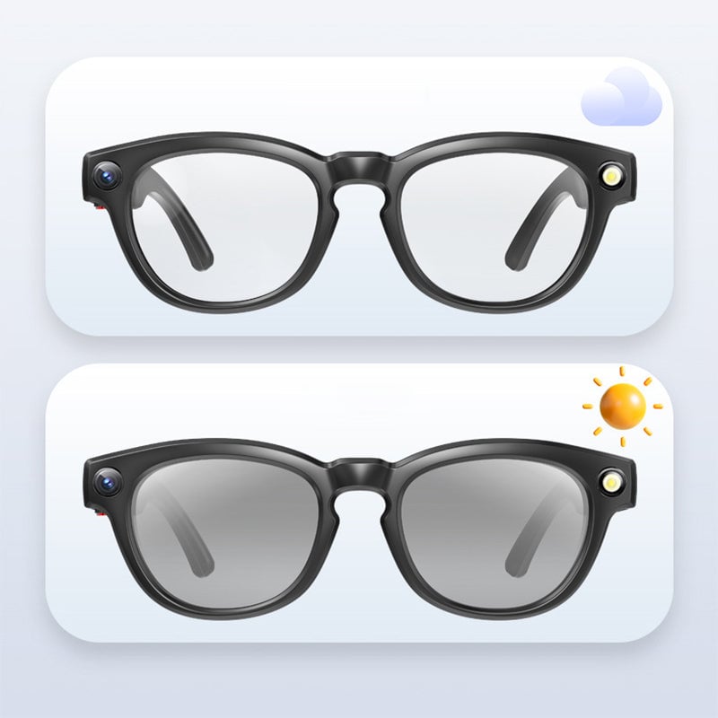 Q8 Smart Glasses with AI Translation, HD Recording, Calling & Music Playback
