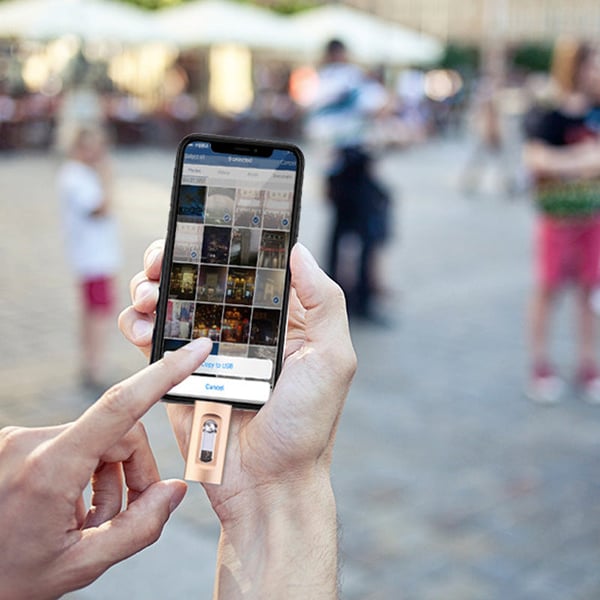 3-in-1 High-Capacity USB Drive with Fingerprint Security