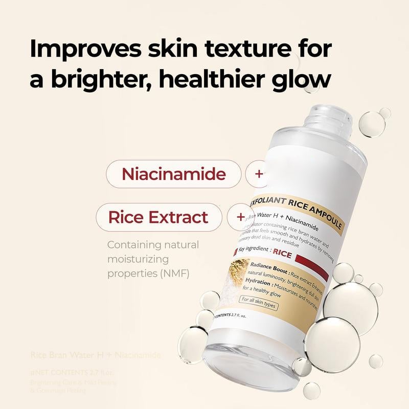 Glow Rice Ampoule Duo - Serums for Brightening, Exfoliating, and Moisturizing