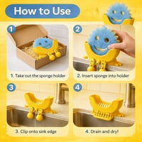 Smiley Dishwashing Sponge Holder