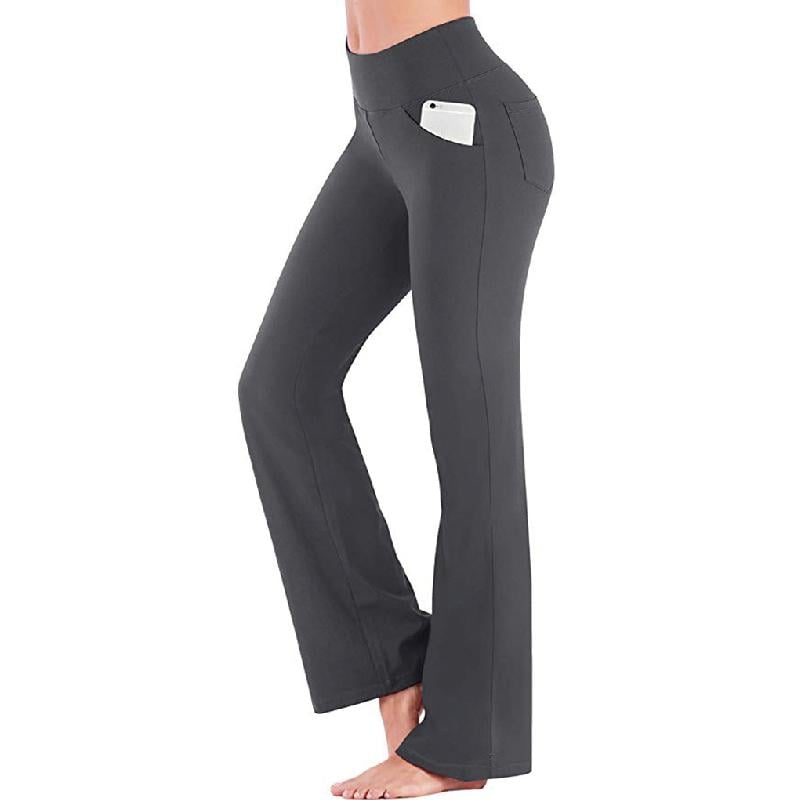 Damen hoher Taille und ausgestelltem Bein Yogahose