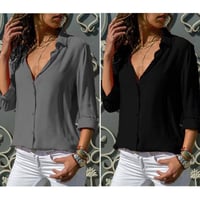 【Summer Sale:50% OFF】V-Neck Chiffon Shirt