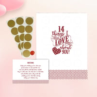 Valentine's Scratch Off Advent "14 things I love about you!"