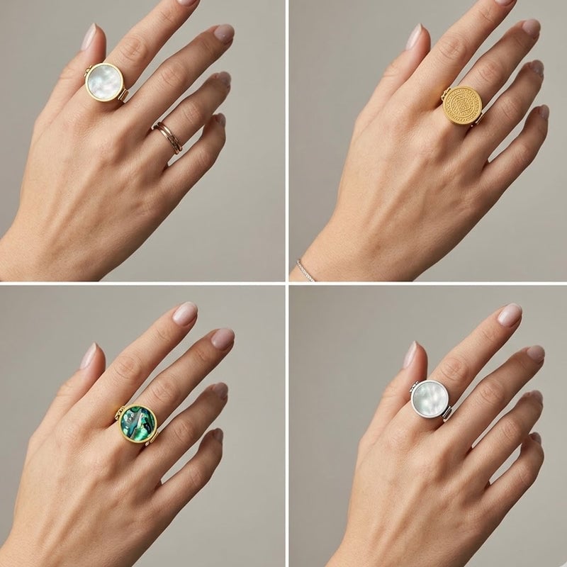 Lip balm, lipstick, and ring storage
