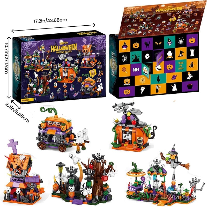 Halloween-byggklossar, blindlåda