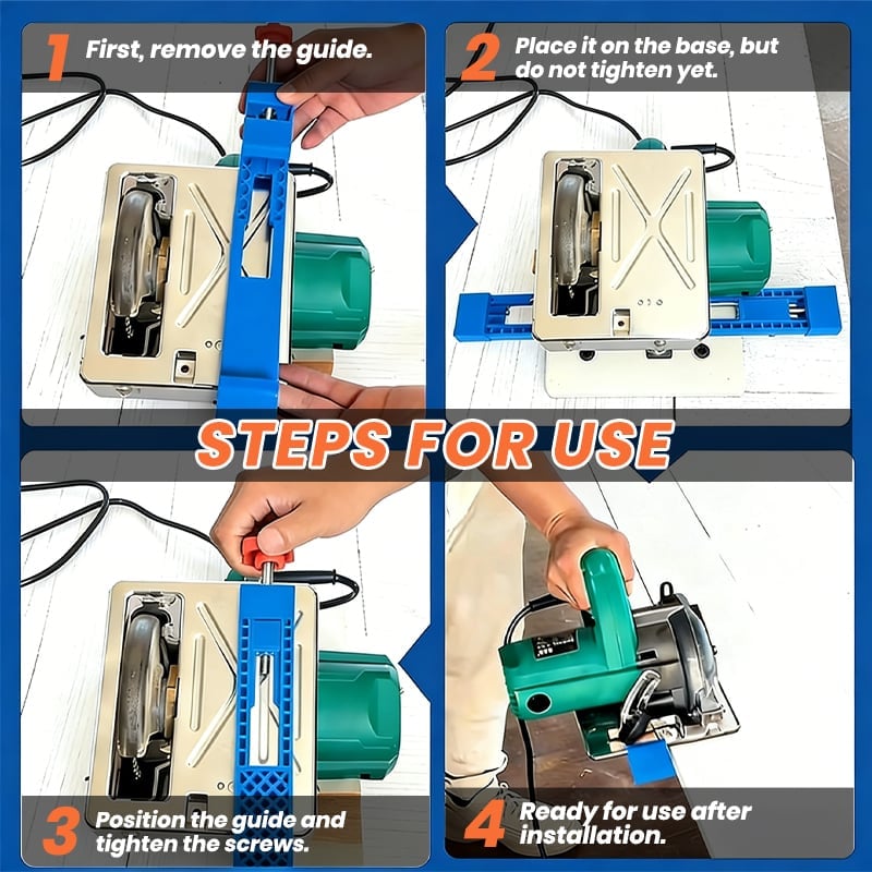 🛠️ Adjustable Guide Rail for Cutting Machines