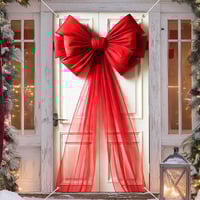 Christmas Door Bow Ribbon Decoration