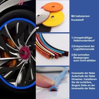 Radnaben Dekorative Schutzring Radabdeckungen für Auto(8m Länge)