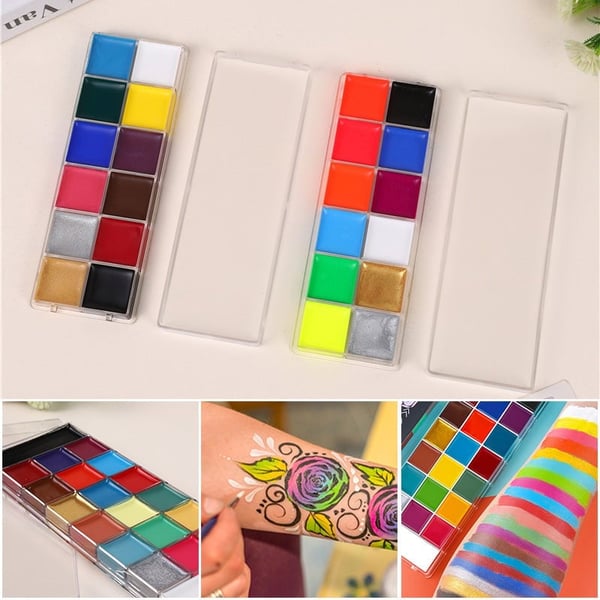 Professional Oil-Based Face & Body Paint Palette
