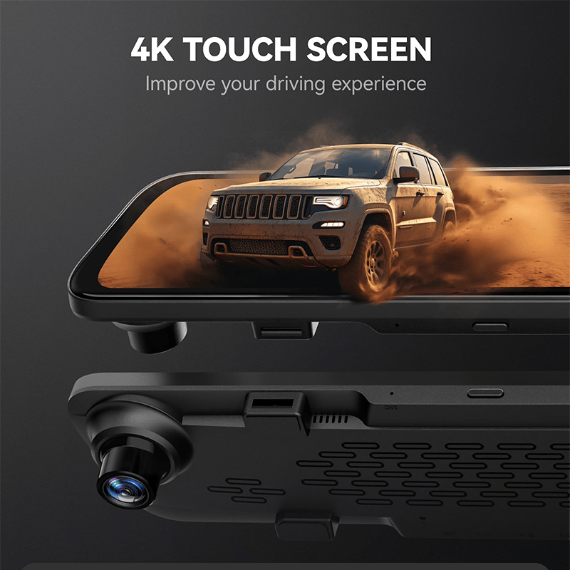 2K Rearview Mirror Streaming Media Dash Cam