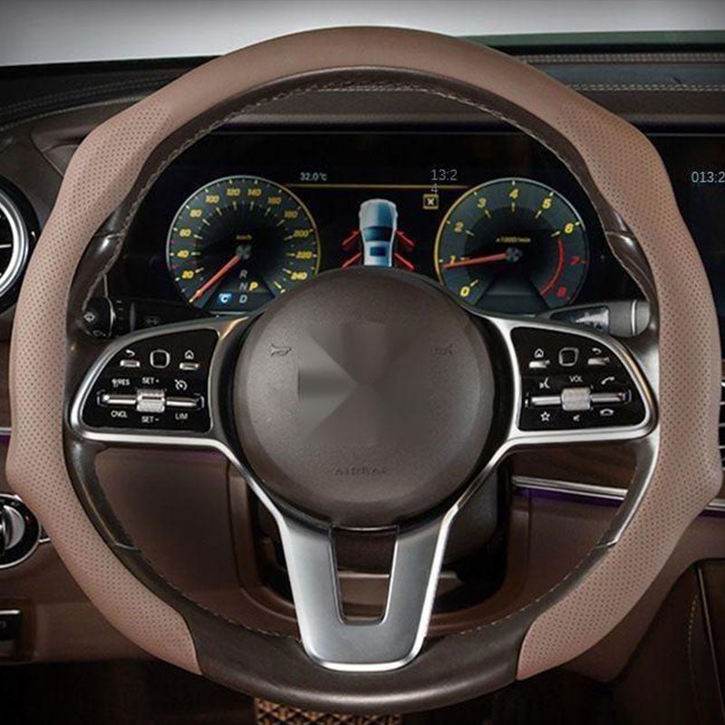 Leather Steering Wheel Cover